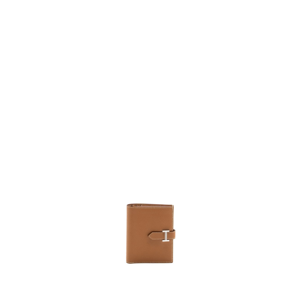 Hermes Bearn Compact Wallet Epsom Gold SHW
