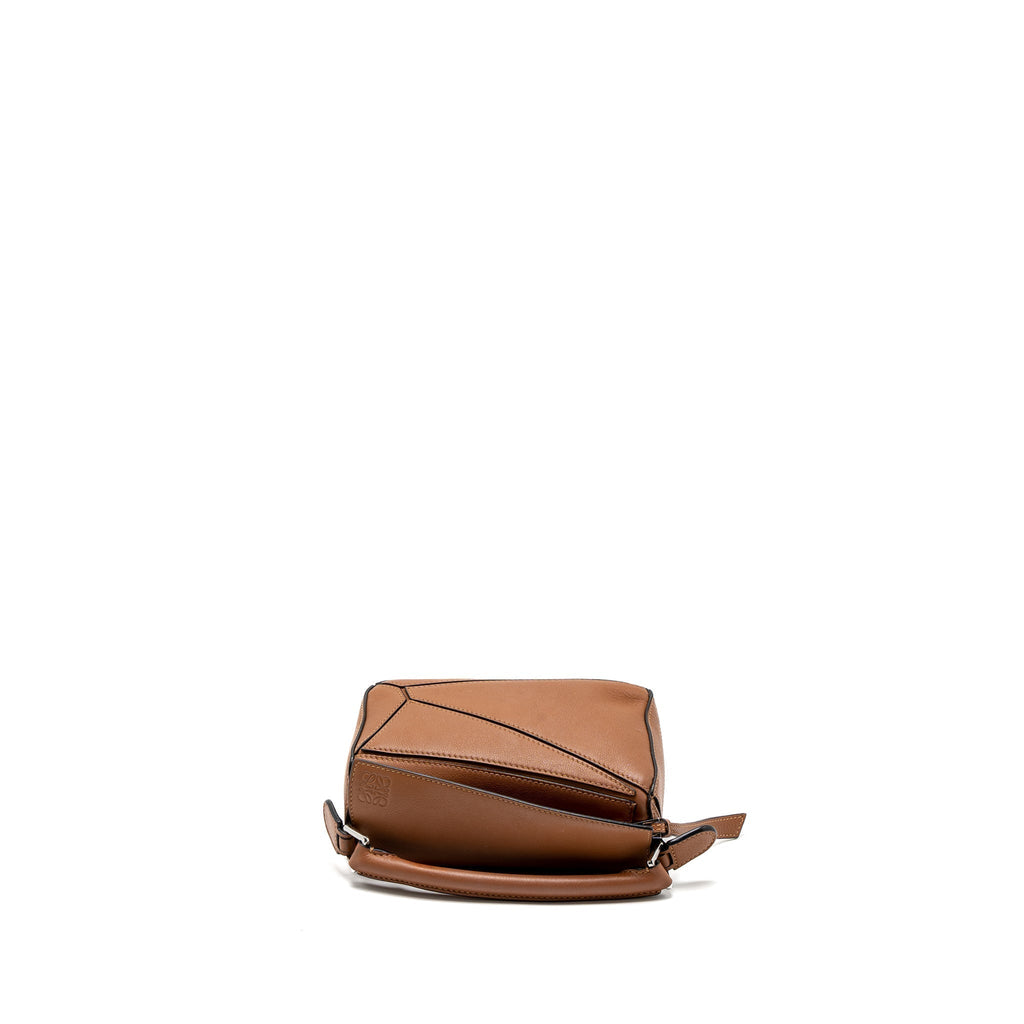 LOEWE MINI PUZZLE BAG CALFSKIN TAN SHW