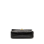 CHANEL VINTAGE JUMBO CLASSIC DOUBLE FLAP BAG LAMBSKIN BLACK GHW