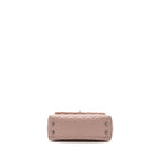 CHANEL SMALL COCO HANDLE CAVIAR LIGHT PINK RUTHENIUM HARDWARE