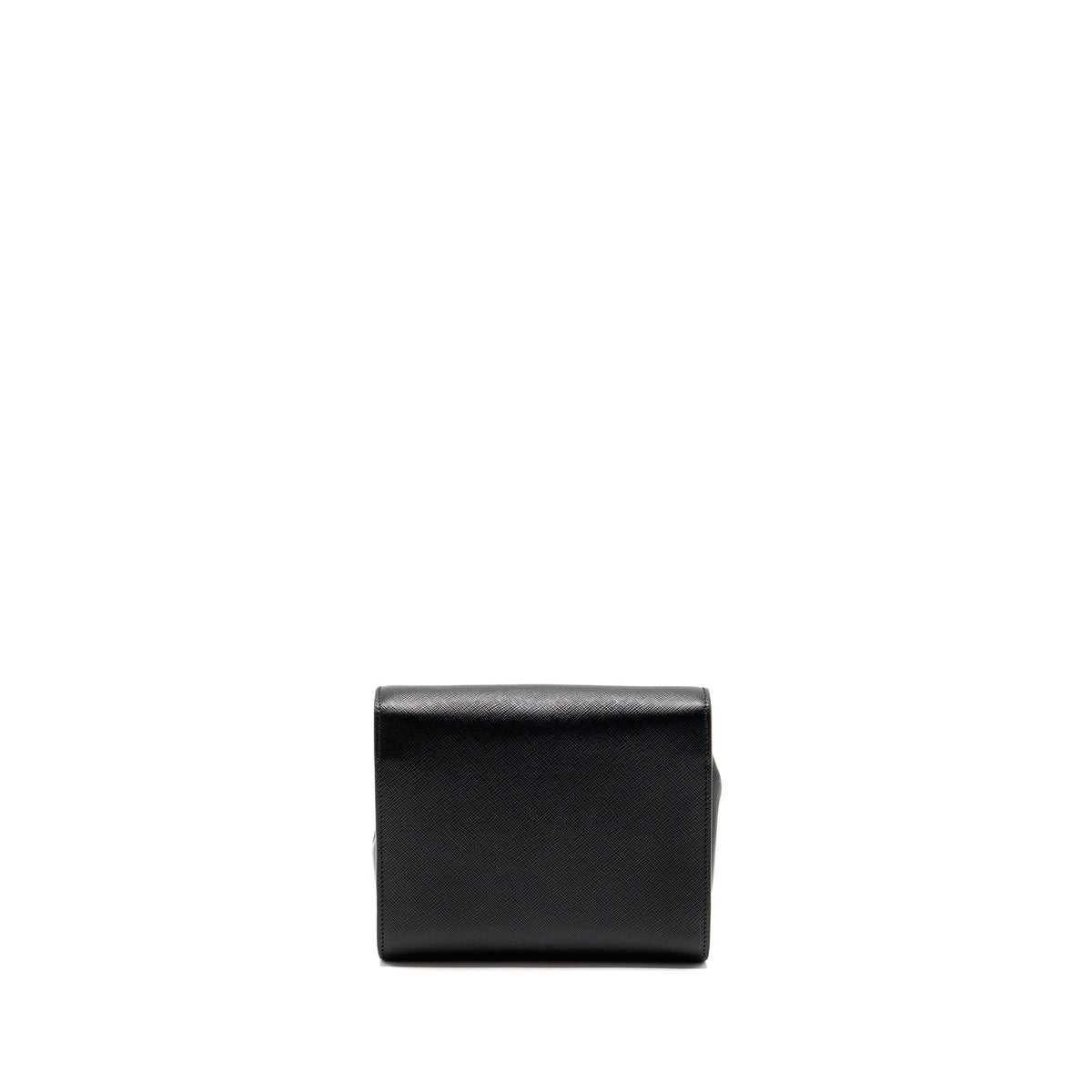 PRADA SAFFIANO CHAIN BAG CALFSKIN BLACK GHW