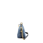 DIOR DIORSTAR OBLIQUE HOBO BAG DENIM BLUE GHW