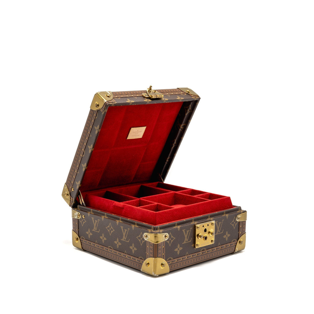 LOUIS VUITTON COFFRET JOAILLERIE MONOGRAM CANVAS ROUGE FUSION