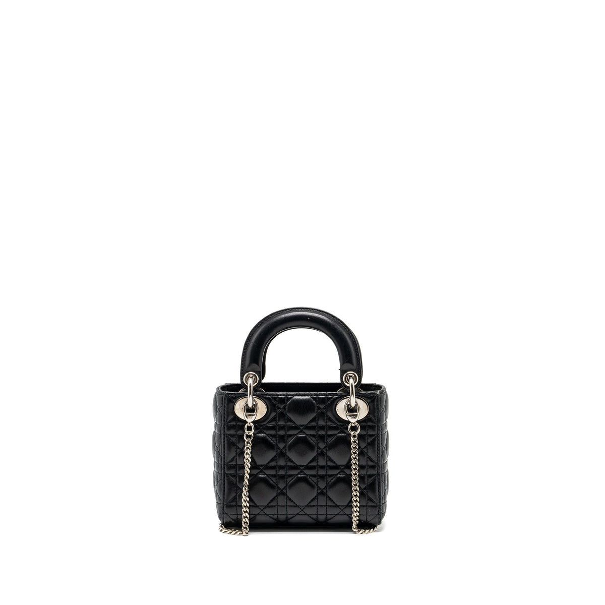 DIOR MINI LADY DIOR LAMBSKIN BLACK SHW