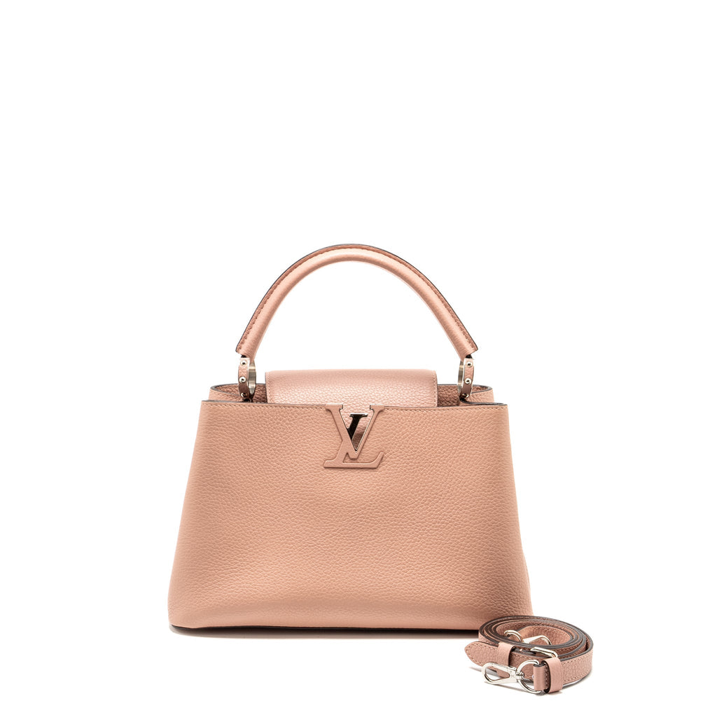 LOUIS VUITTON CAPUCINES MM TAURILLON PINK SHW