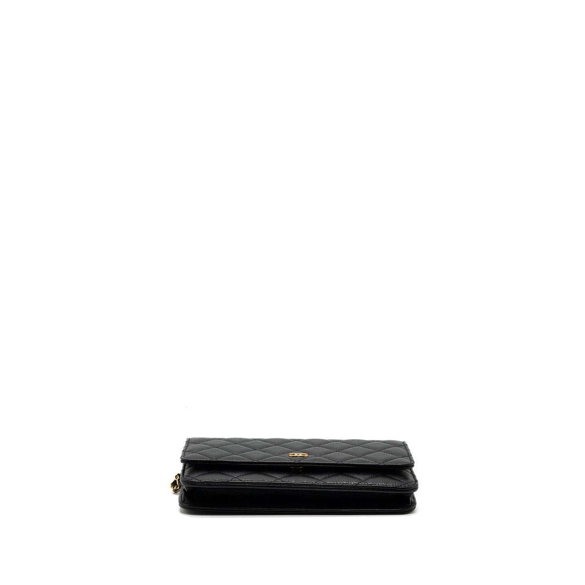 CHANEL CLASSIC WALLET ON CHAIN CAVIAR BLACK GHW