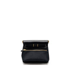 HERMES HERBAG MINI CANVAS / HUNTER BLACK GHW