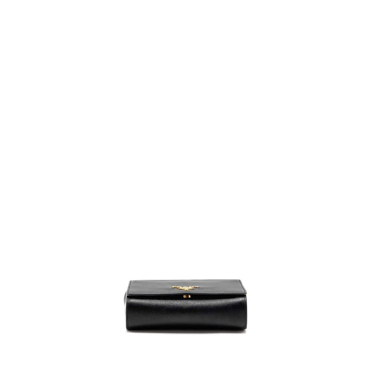 PRADA SAFFIANO CHAIN BAG CALFSKIN BLACK GHW