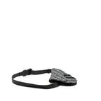 DIOR SADDLE BELT BAG BLUE DIOR OBLIQUE JACQUARD BLACK HARDWARE