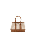 Hermes Neo Garden Party 23 canva / negonda ecru-beige / gold SHW