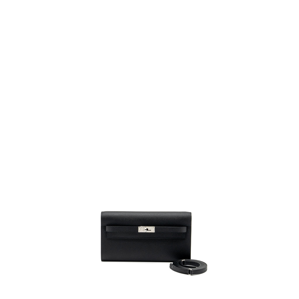 Hermes Classic Kelly To Go Epsom Black SHW
