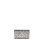 DIOR DIORAMA WALLET ON CHAIN METALLIC PATENT SILVER LGHW