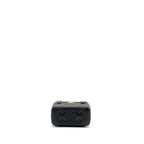 CHANEL COCO LOVE LONG VANITY WITH ADJUSTABLE CHAIN CAVIAR BLACK GHW (MICROCHIP)