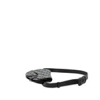 DIOR SADDLE BELT BAG BLUE DIOR OBLIQUE JACQUARD BLACK HARDWARE