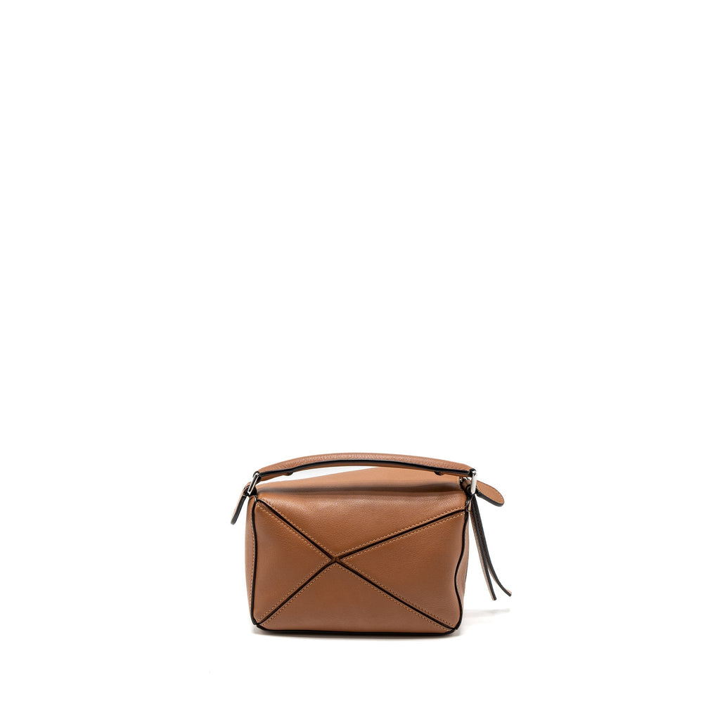 LOEWE MINI PUZZLE BAG CALFSKIN TAN SHW
