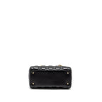 DIOR MEDIUM LADY DIOR LAMBSKIN BLACK LGHW