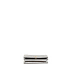 DIOR DIORAMA WALLET ON CHAIN METALLIC PATENT SILVER LGHW