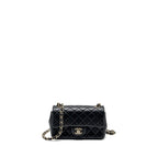 CHANEL MINI RECTANGULAR FLAP BAG LAMBSKIN BLACK LGHW