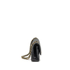 CHANEL MEDIUM CLASSIC DOUBLE FLAP BAG LAMBSKIN BLACK GHW
