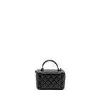 CHANEL LONG VANITY CASE LAMBSKIN SO BLACK (MICROCHIP)