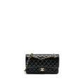 CHANEL MEDIUM CLASSIC DOUBLE FLAP BAG CAVIAR BLACK GHW (MICROCHIP)