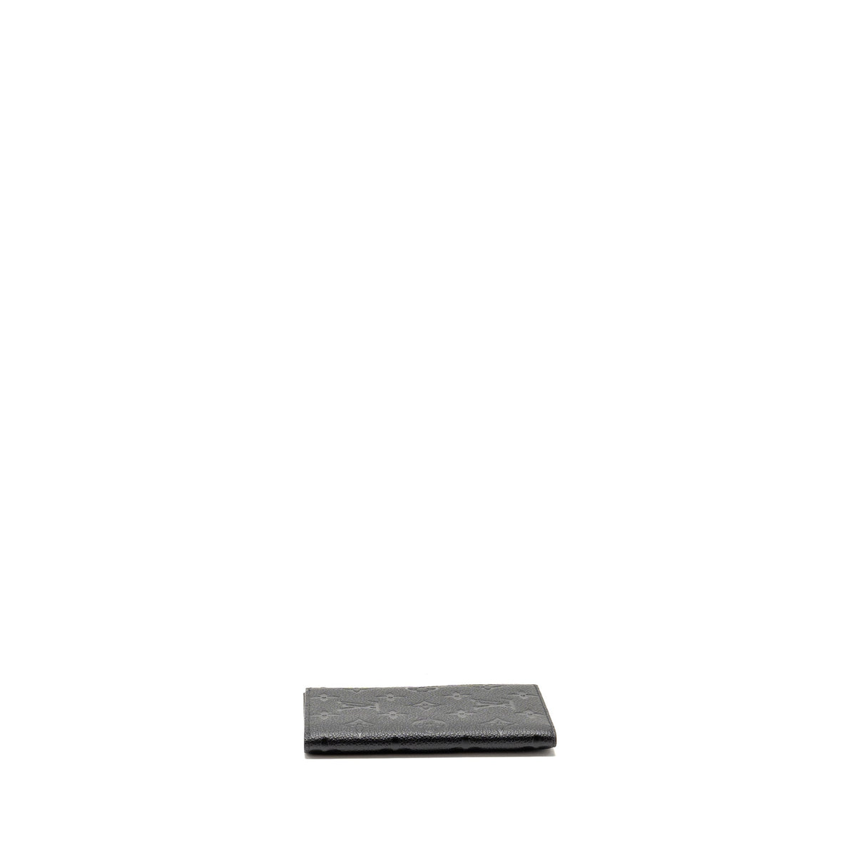 LOUIS VUITTON PASSPORT COVER MONOGRAM EMPREINTE LEATHER BLACK
