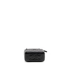 CHANEL LONG VANITY CASE LAMBSKIN SO BLACK (MICROCHIP)