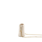 GUCCI GG MARMONT MINI BUCKET BAG CALFSKIN WHITE GHW