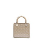 DIOR MEDIUM LADY DIOR PATENT LIGHT GREY SHW