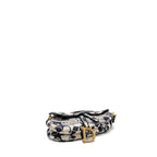 DIOR SADDLE BAG CANVAS LIMITED PRINT DARK BLUE / WHITE GHW