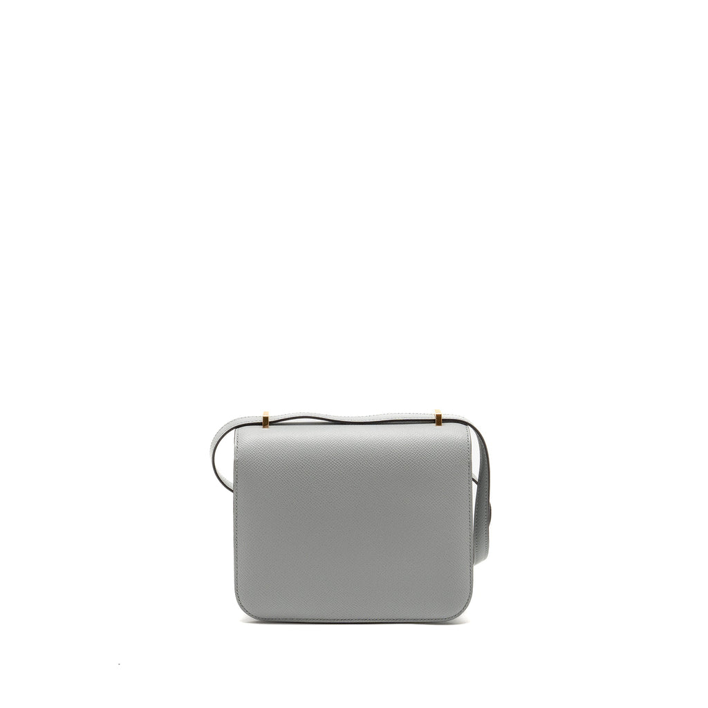HERMES MINI CONSTANCE EPSOM 8U BLEU GLACIER GHW