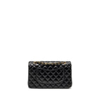 CHANEL MEDIUM CLASSIC DOUBLE FLAP BAG LAMBSKIN BLACK GHW