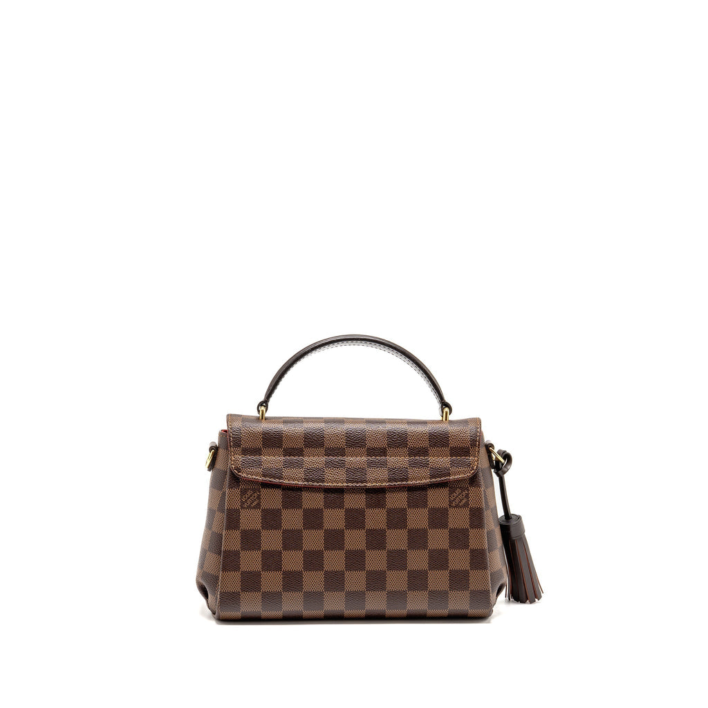 LOUIS VUITTON CROISETTE DAMIER EBENE CANVAS GHW