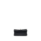 CHANEL MINI 2.55 REISSUE FLAP BAG AGED CALFSKIN BLACK GHW