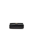 CHANEL MEDIUM CLASSIC DOUBLE FLAP BAG LAMBSKIN BLACK GHW