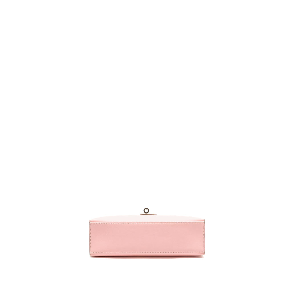 Hermes kelly Pochette swift 3Q Rose Sakura SHW