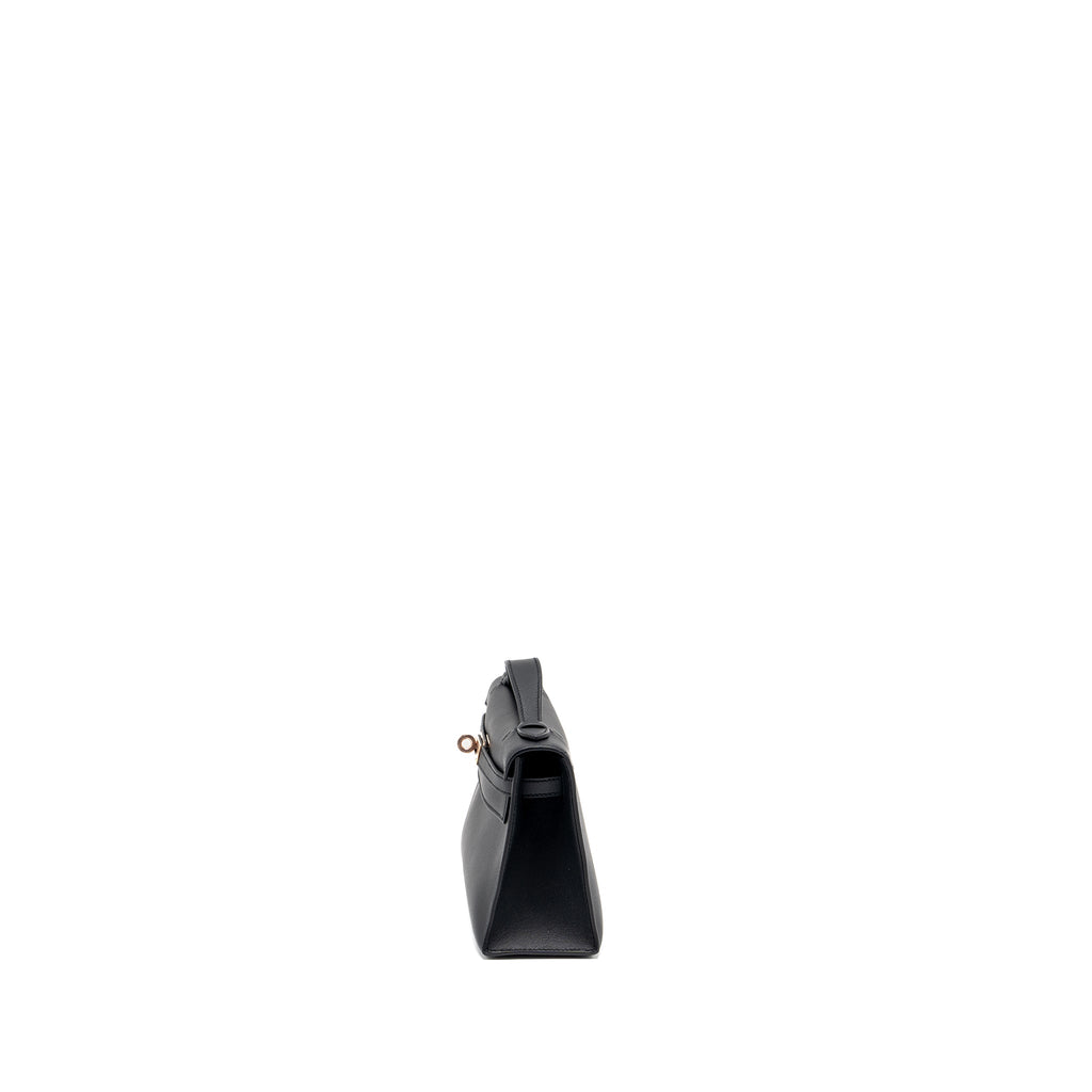 HERMES KELLY POCHETTE SWIFT BLACK RGHW