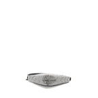 PRADA TRIANGLE POUCH CRYSTAL EMBELLISHED BLACK SHW