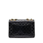 CHANEL VINTAGE CLASSIC FLAP JUMBO BAG CALFSKIN BLACK GHW