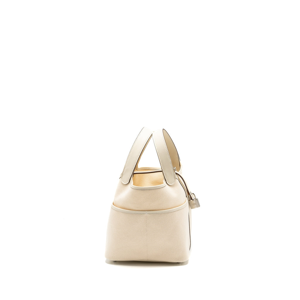 Hermes cargo picotin 18 lock bag canvas / swift nata SHW