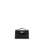 HERMES KELLY POCHETTE SWIFT BLACK RGHW