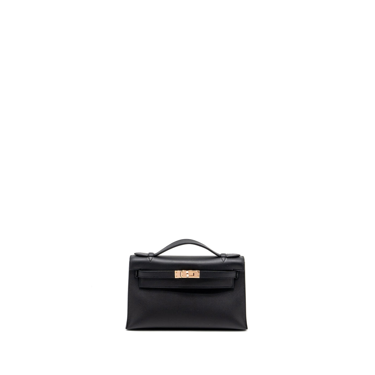 HERMES KELLY POCHETTE SWIFT BLACK RGHW