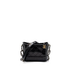 CHANEL SMALL GABRIELLE HOBO BAG AGED CALFSKIN BLACK MULTICOLOUR HARDWARE