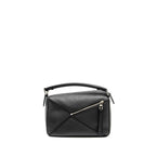 LOEWE SMALL PUZZLE BAG CALFSKIN BLACK SHW
