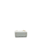 DIOR MINI LADY DIOR LAMBSKIN LIGHT BLUE LGHW