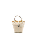Hermes cargo picotin 18 lock bag canvas / swift nata SHW