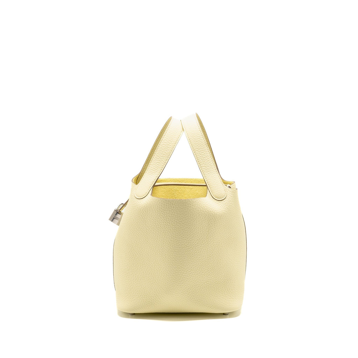HERMES PICOTIN 18 LOCK BAG CLEMENCE JAUNE MILTON SHW