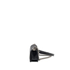 CHANEL SMALL BOY BAG CAVIAR BLACK RUTHENIUM HARDWARE (MICROCHIP)
