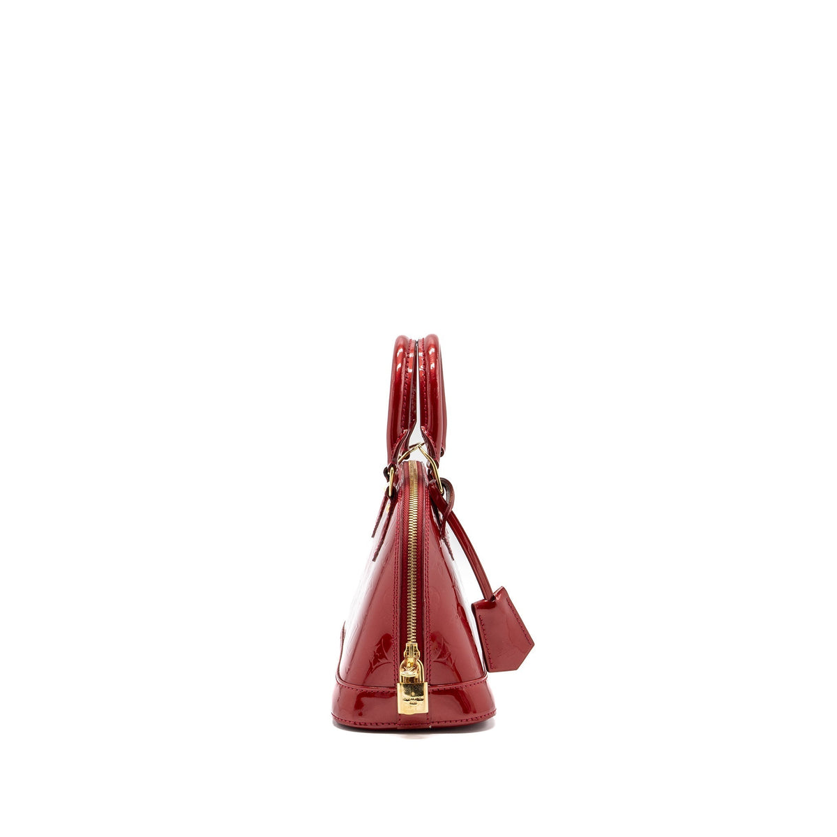 LOUIS VUITTON ALMA BB PATENT RED GHW