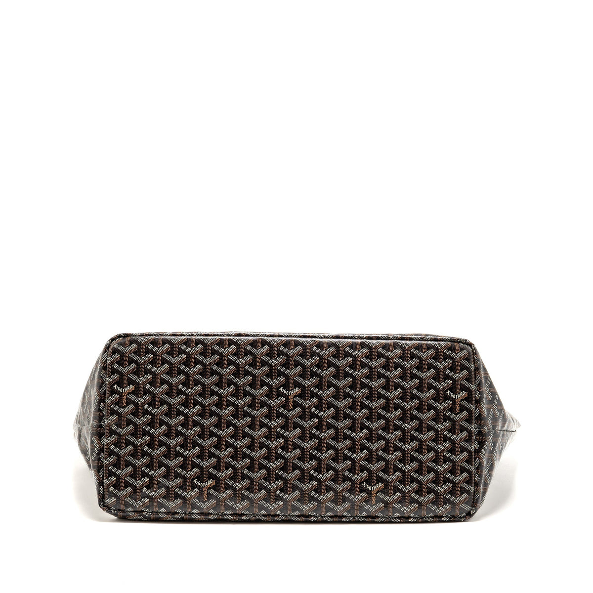 Goyard Saint Louis GM Tote Goyardine Canvas/Calfskin Black/Tan SHW